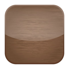 Wooden Button for app and web