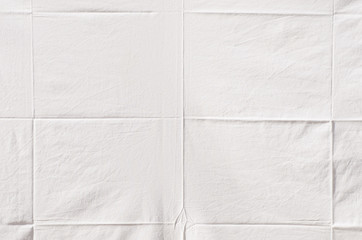 white wrinkled fabric texture