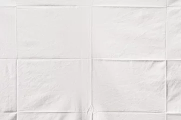 Crédence de cuisine en verre imprimé Poussière white wrinkled fabric texture