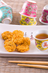 Japanese style snack.
