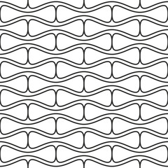 seamless geometric rounded shapes pattern
