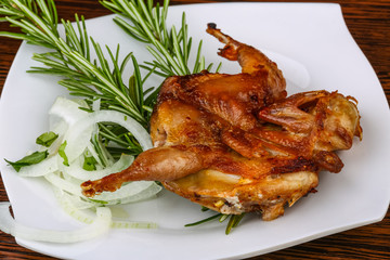 Grilled quail