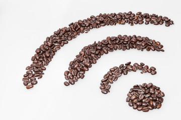 Coffee wifi symbol