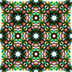 Seamless vector geometric abstract pattern. Creative round