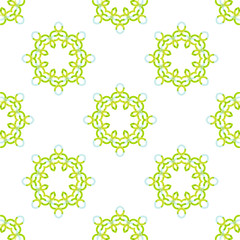 Seamless vector geometric abstract pattern. Creative round