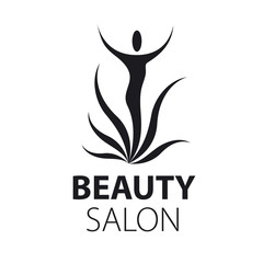 Abstract vector logo woman's body