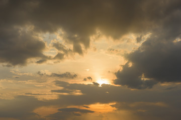 Sky, sunset background
