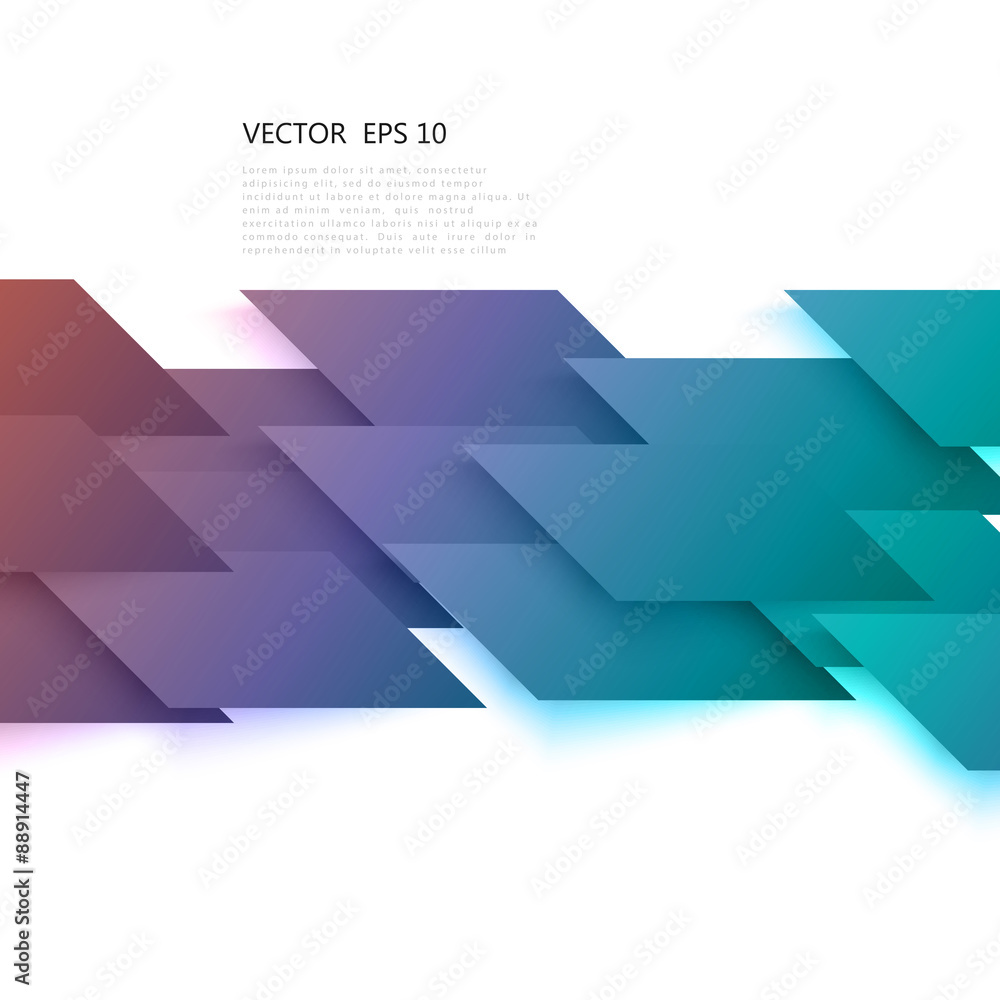 Sticker vector abstract geometric shape from gray diagonal romb.