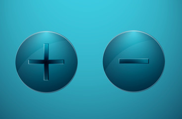 Obraz premium Plus and minus