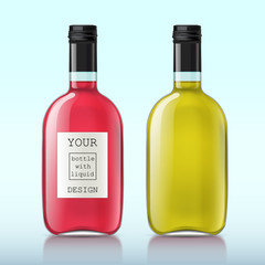 Template of glass bottle 