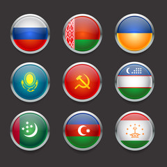 icons set flags 01