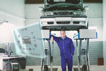 Composite image of engineering interface