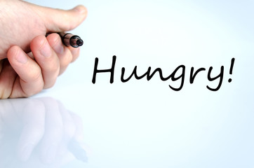 Hungry Text Concept