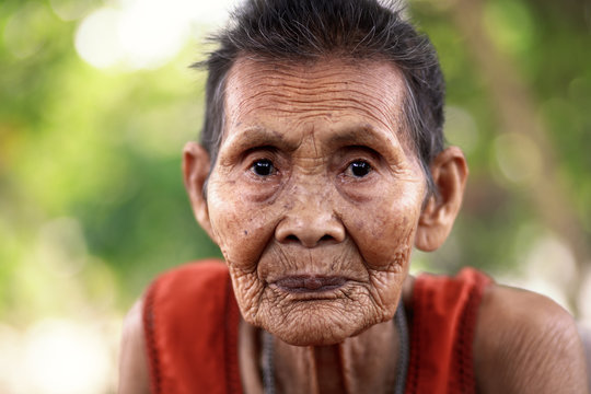 Old asian woman
