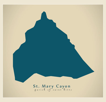 Modern Map - St. Mary Cayon KN