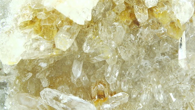 clear rock crystal quartz geode geological crystals