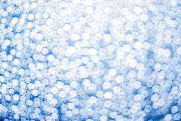 Blurry abstract blue background with bokeh