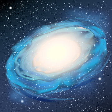 Fototapeta Milky Way realistic vector
