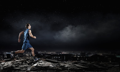 Running sportman 