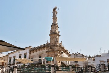 Fototapeta na wymiar Statua di sant' Oronzo