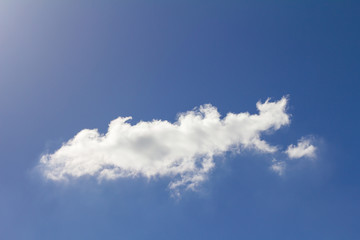 Beautiful white clouds on the sky