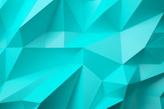 low poly turquoise background