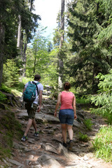 Wanderer am GRoßen Arber