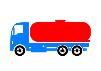 Truck icon on white background