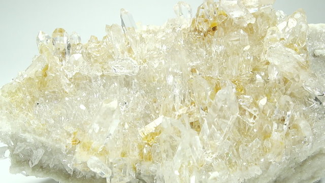 clear rock crystal quartz geode geological crystals