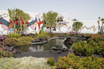 Eine Parkanlage auf Lanzarote