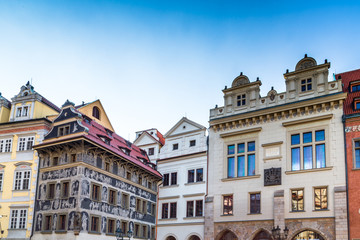 Prague: buildings and architecture details