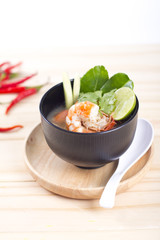 Thai Tom Yum seafood dish