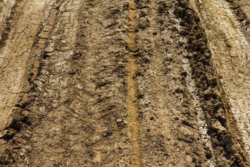 Dirt road after rain