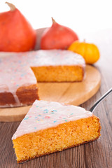 carrot and pumpkin pie