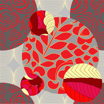 vector seamless patchwork pattern. oriental design © tanyasaf7