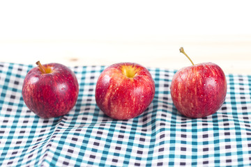 Three fresh apples 
