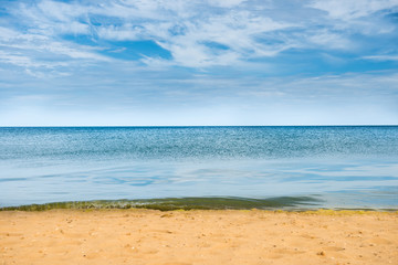 Beautiful summer sea and golden sand beach