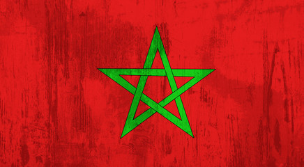 Naklejka premium Morocco flag