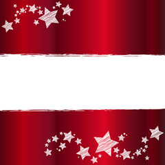 Karte | weihnachtlich mit Sternen | Scribble