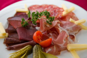 Assiette de charcuterie