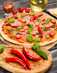 Delicious home made pizza