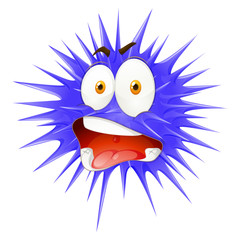 Thorny ball with face