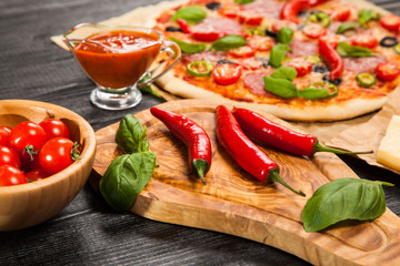 Delicious home made pizza