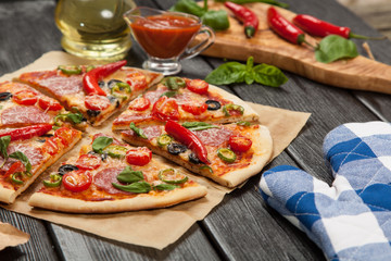 Delicious home made pizza