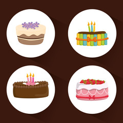 Dessert cake design.