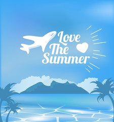 Vector Trpical Summer Beach Background