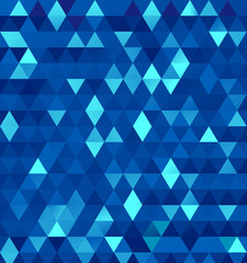 Abstract Blue Geometric Background Vector