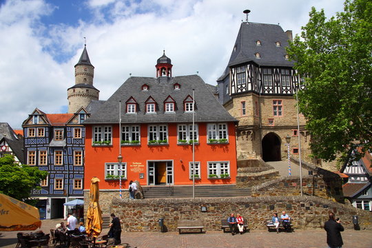 Idstein, Rathaus, Burgtor, Taunus,