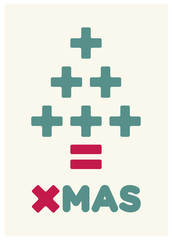 mathematical consumers Christmas card