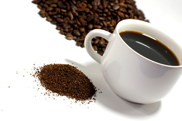 Coffee, Beans and Grouds